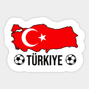 Turkey Soccer Country Fan Turkish Sticker